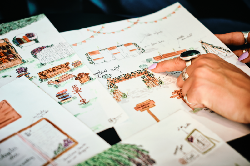 Wedding design à Bordeaux et Arcachon en Nouvelle Aquitaine : la décoration de mariage personnalisée et tendance qui raconte votre histoire - Les Mariages de Mademoiselle L - Crédit photo Sandra Lexow