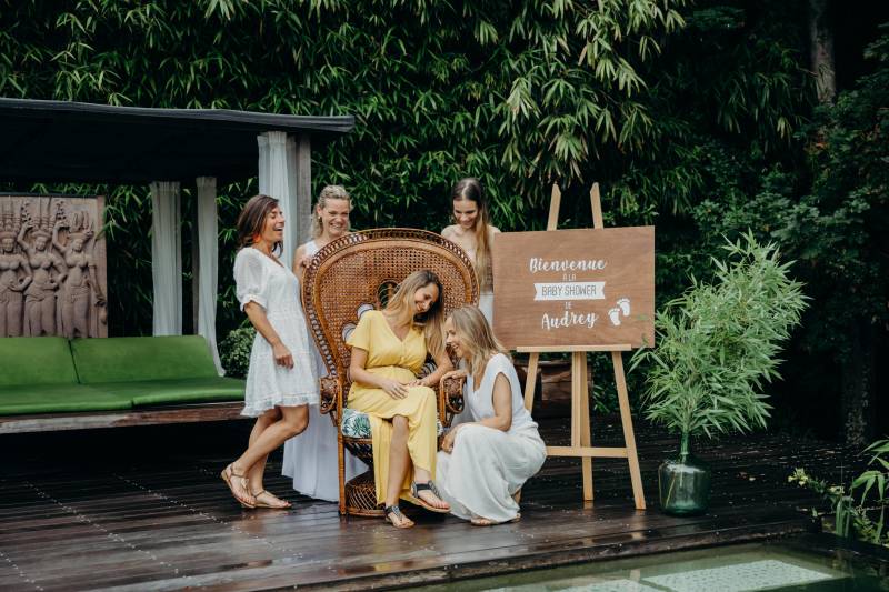 Organisation de Baby Shower à Bordeaux en Gironde pour une fête sur mesure avec une décoration personnalisée et des activités pour la future maman – Les Mariages de Mademoiselle L - Crédit photo Claraly Studio